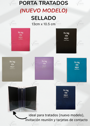 PORTA TRATADOS SELLADO GRABADO NO HAY VIDA MEJOR (NUEVO MODELO)